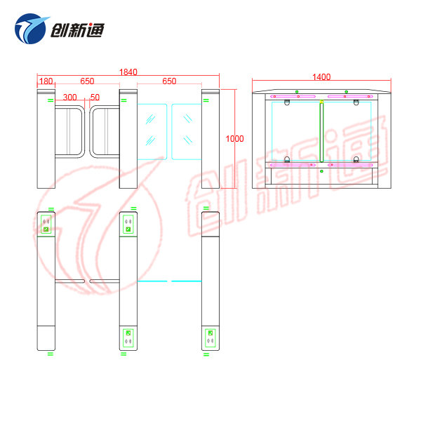 擺閘,三輥閘,速通閘,旋轉閘,平移閘,一字閘,人臉識別，